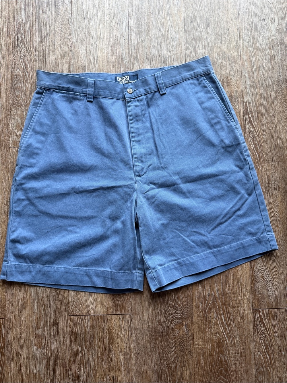 Polo by Ralph Lauren Light Blue Flat-Front Men's Shorts